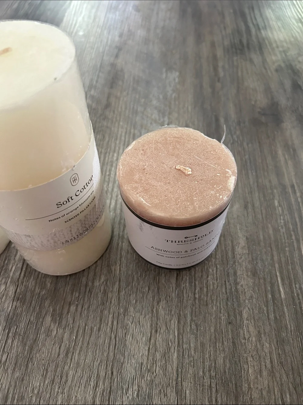 Threshold Neutral Pillar and Votive Candle Set